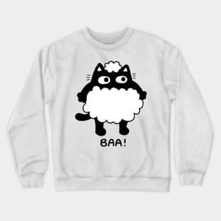 Baa sheep cat Crewneck Sweatshirt